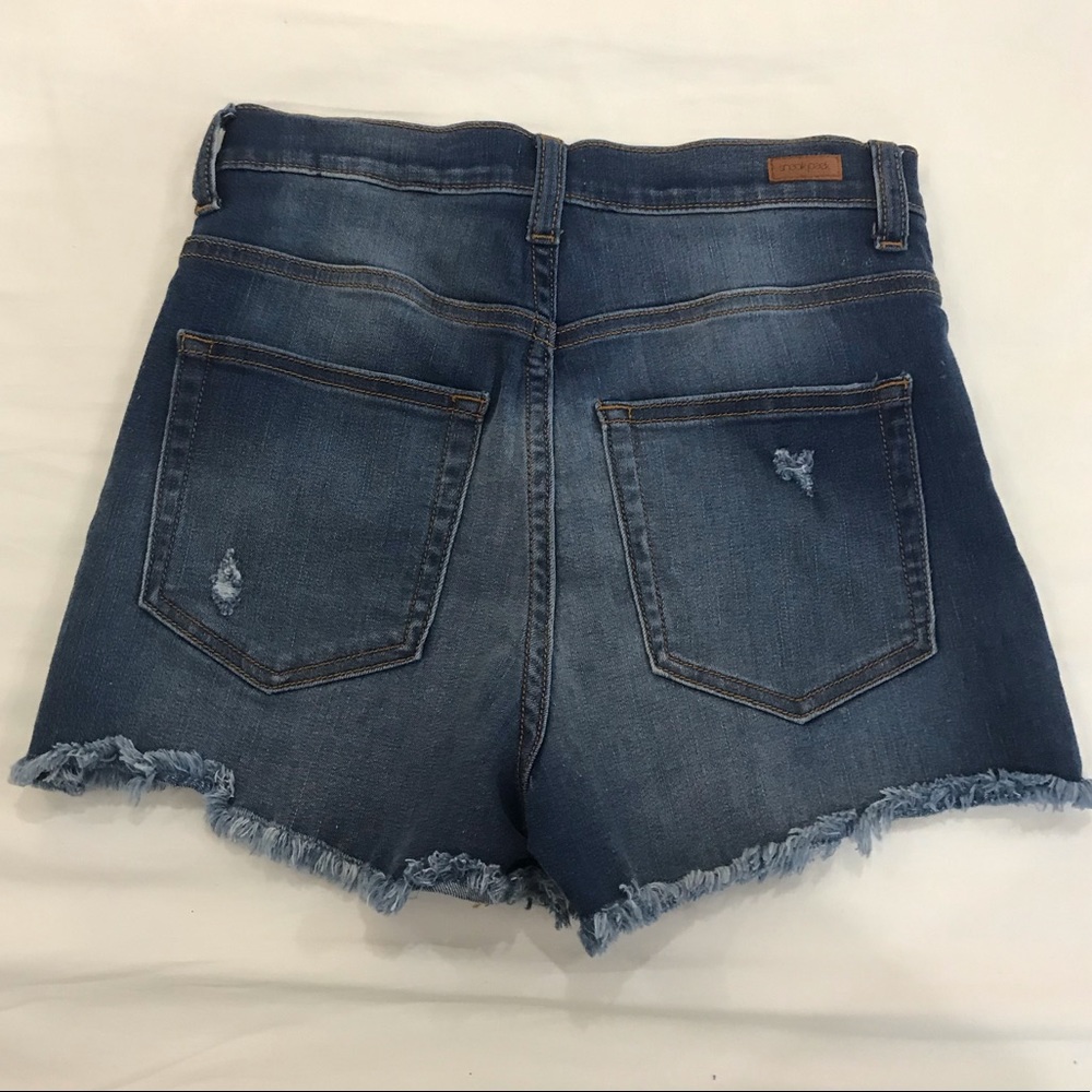 High Rise Rose Embroidered Short - Picture 2 of 3